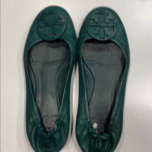 Tory Burch green shoes